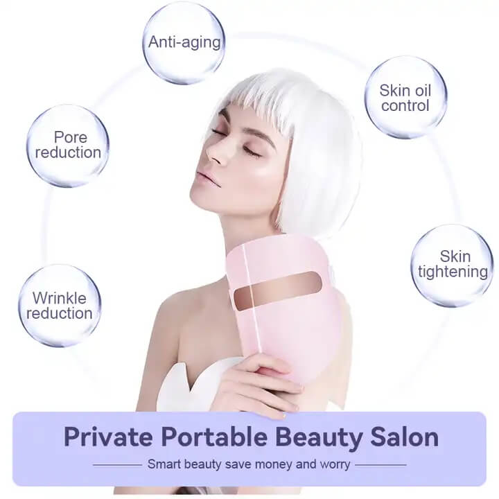 SKB-1818P الجمال الرعاية اللاسلكية لون ضوء العلاج أدى قناع الوجه 