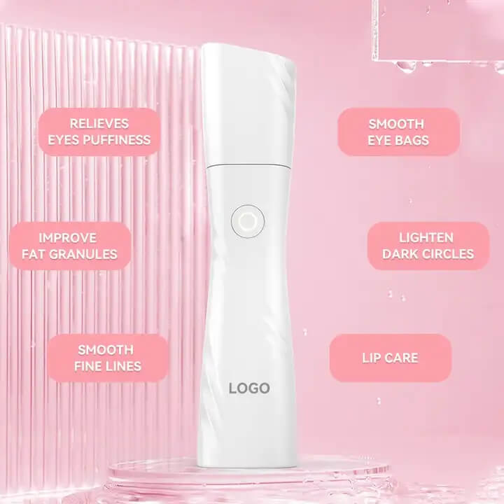 skb-1807 الاهتزاز الكهروحرارية تجعد مقاومة قلم رصاص العين الجمال القلم ضغط الساخنة مدلك العين 